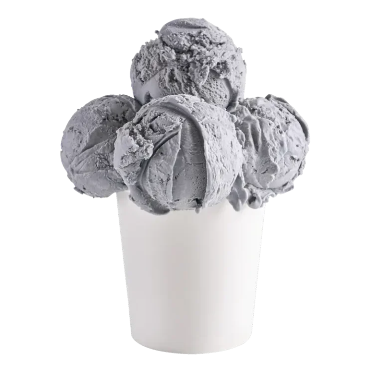 Black Madagascar vanilla ice cream