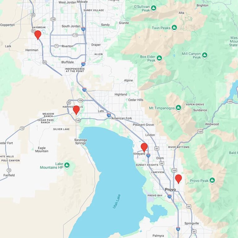 Brookers Ice Cream location map with branding