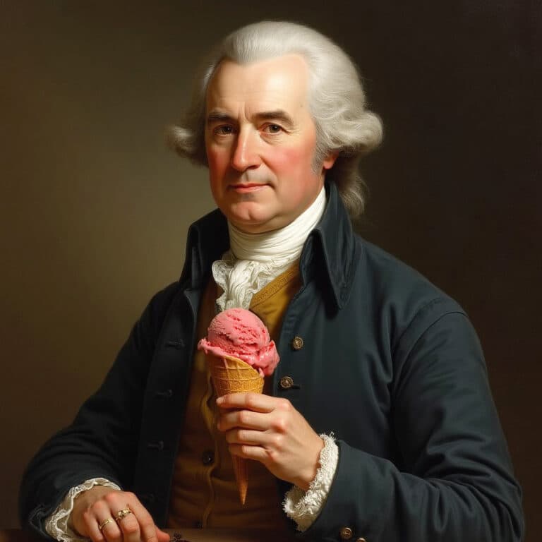 Strawberry ice cream named after John Adams