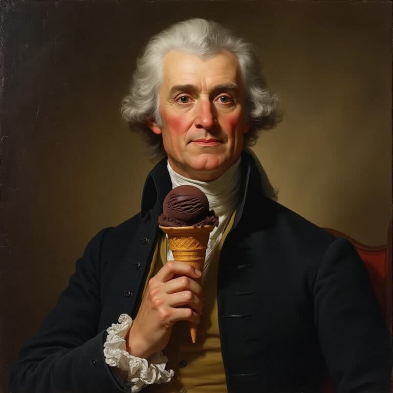 Chocolate ice cream inspired by Thomas Jefferson